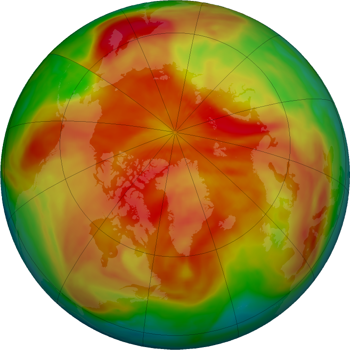 Arctic ozone map for 21 March 2018